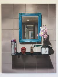 Mirror 2018, 100x120cm, Oil on linen.